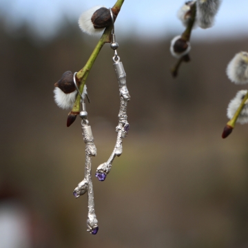 Silver-plated linden twigs...