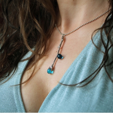 Twig pendant "summer rain"