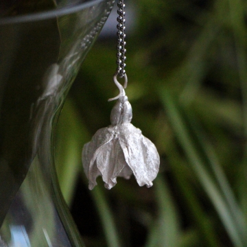 Silver-plated snowflake - pendant