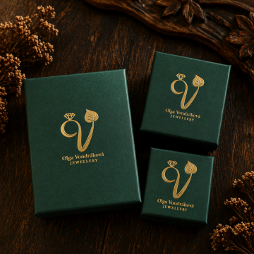 Paper gift box with logo