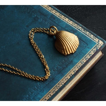 Gilded seashell - pendant